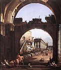 Capriccio of the Capitol by Bernardo Bellotto